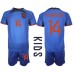 Nederland Davy Klaassen #14 Babykleding Uitshirt Kinderen WK 2022 Korte Mouwen (+ korte broeken)